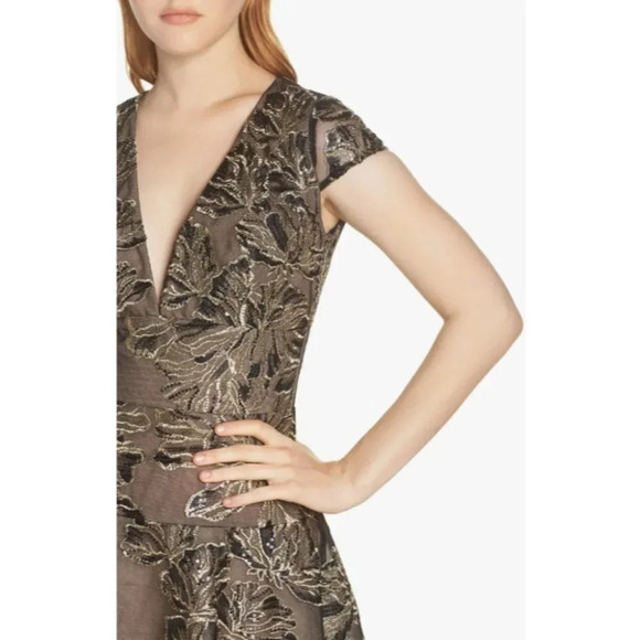 NWT Bronx & Banco Gold Floral Lace Mini Dress $650 - Picture 6 of 14